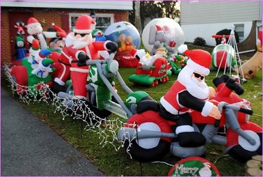 लोगो मुद्रण आउटडोर Inflatable विज्ञापन उत्पाद विशालकाय क्रिसमस गहने