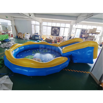 बच्चों के लिए स्लाइड वाटर स्पोर्ट्स स्विमिंग पूल के साथ बेबी पीवीसी इन्फ्लेटेबल वाटर पूल