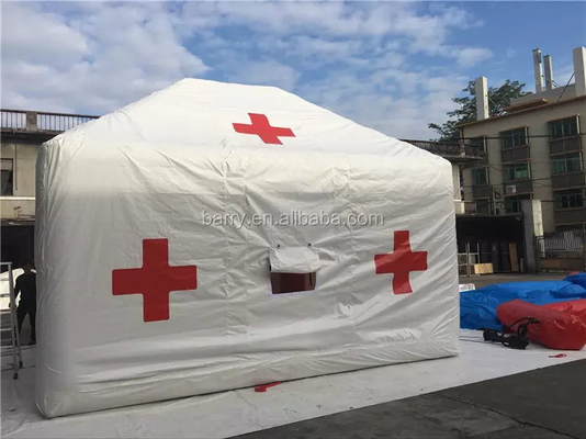 आपातकाल के लिए पीवीसी तिरपाल मेडिकल इन्फ्लेटेबल हॉस्पिटल टेंट वाटर रेसिस्टेंट