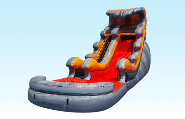 वयस्क और बच्चों, आउटडोर खेलों के लिए लावा टिडल वेव Inflatable जल स्लाइड