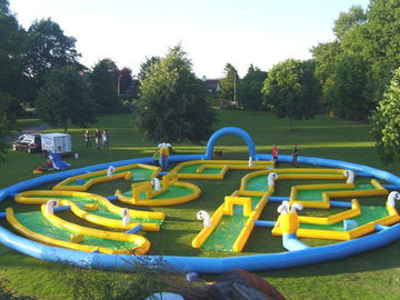 लोकप्रिय पागल Inflatable खेल खेल, घटना के लिए Inflatable गोल्फ रेस फील्ड