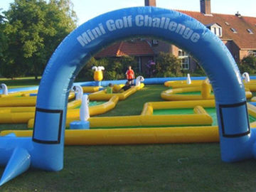 लोकप्रिय पागल Inflatable खेल खेल, घटना के लिए Inflatable गोल्फ रेस फील्ड