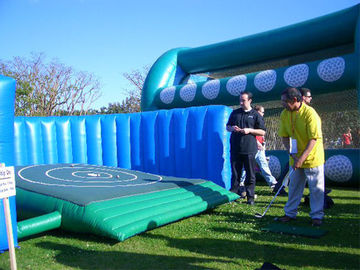 वयस्कों के लिए एयर इन्फ्लैटेबल गोल्फ ड्राइविंग रेंज आउटडोर गोल्फ Inflatable खेल Arena