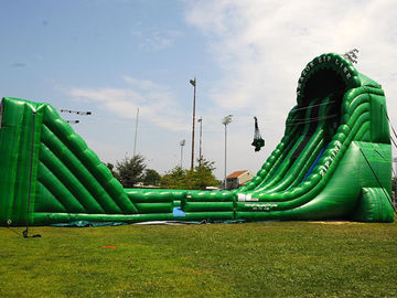 मरम्मत किट के साथ पागल वयस्क Inflatable इंटरएक्टिव खेल बड़ी Inflatable ज़िप लाइन