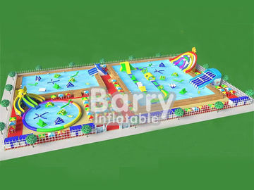 गर्मी के लिए हाथी स्लाइड पार्क के साथ नई डिजाइन पोर्टेबल inflatable पानी पार्क खेल का मैदान