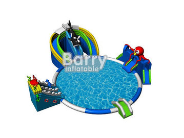 चीन inflatable मनोरंजन पार्क खेल, समुद्री जल inflatable पानी पार्क स्लाइड पूल से आयात करें