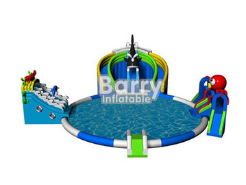 चीन inflatable मनोरंजन पार्क खेल, समुद्री जल inflatable पानी पार्क स्लाइड पूल से आयात करें