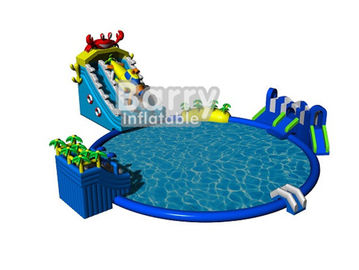 व्यावसायिक घटना के लिए बड़े तैरने वाले पूल के साथ ब्लू सीवरल्ड मनोरंजन पार्क उपकरण