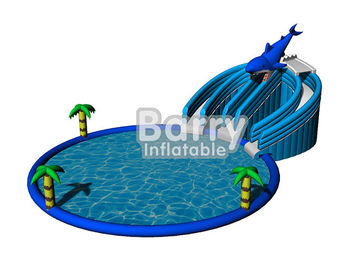 बच्चों / वयस्कों के लिए ग्रीष्मकालीन Inflatable पानी खेल खिलौने डॉल्फिन Inflatable मनोरंजन पार्क