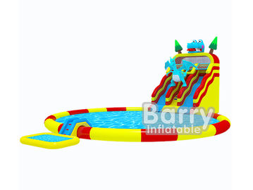 पूर्ण मनोरंजन के साथ अनुकूलित मनोरंजन पार्क खिलौने जुरासिक Inflatable सागर जल पार्क