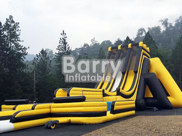 3 लेन पीले ड्रैगन रन मलेशिया Genting Inflatables बिग स्लाइड डबल ट्रिपल सिलाई
