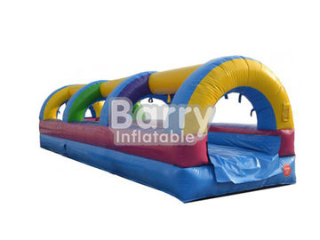 कस्टम एकल लेन Inflatable पर्ची और किराए पर व्यापार के लिए टिकाऊ स्लाइड