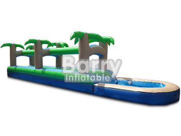 जल खेल का मैदान वर्षावन Inflatable जल स्लाइड फायरप्रूफ 28 एल एक्स 8W एक्स 11 एच फीट