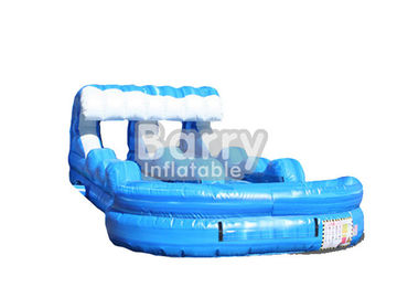 ग्रीष्मकालीन के लिए कस्टम सुनामी Inflatable जल स्लाइड एन स्लाइड / ज्वालामुखी / वेव पर्ची स्लाइड
