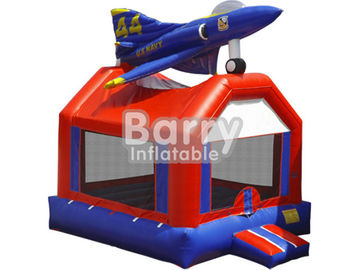 सुरक्षा बच्चों के खेल का मैदान विमान Inflatable बाउंसर आसानी से इकट्ठा / पैकिंग