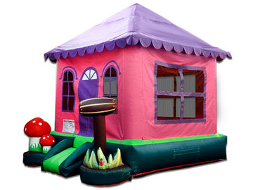 पार्टी घटना के लिए सीई वाणिज्यिक छोटे / मिनी गुलाबी Inflatable बाउंसर रेंटल