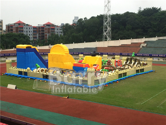 ओडीएम वाणिज्यिक उछल महल पीवीसी inflatable पार्क उछाल आउटडोर खेल का मैदान खेल खेल