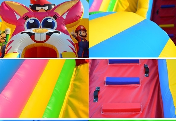 कार्टून थीम बड़ा inflatable उछल महल जन्मदिन की पार्टी उछल घर