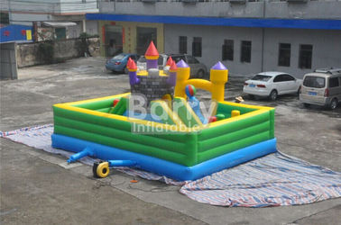 Inflatable मज़ा शहर कैसल थीम्ड मनोरंजन पार्क Inflatable खेल का मैदान उपकरण