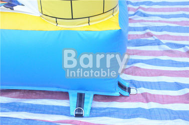 स्लाइड 0.55 एमएम पीवीसी Tarpaulin के साथ आउटडोर बच्चों के Minions Inflatable उछाल कैसल