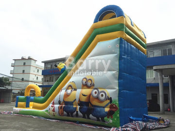 वाणिज्यिक Inflatable उछाल स्लाइड बच्चों के लिए आउटडोर छोटे Minions Inflatable स्लाइड