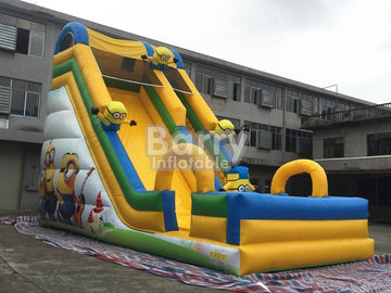 वाणिज्यिक Inflatable उछाल स्लाइड बच्चों के लिए आउटडोर छोटे Minions Inflatable स्लाइड