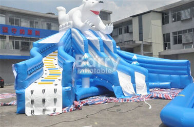 EN14960 0.55 मिमी पीवीसी Tarpaulin सामग्री के साथ आउटडोर भालू विशालकाय Inflatable जल पार्क
