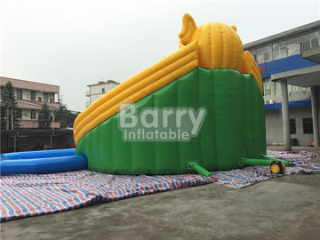 हाथी स्लाइड डिजाइन बिल्ड के साथ मोबाइल बड़े वाणिज्यिक Inflatable जल पार्क