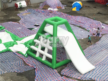 4.8 मीटर उच्च inflatable जल खिलौने पानी स्लाइड के साथ inflatable पानी कूदते टॉवर
