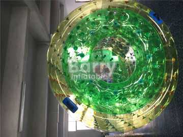 पीवीसी / टीपीयू सामग्री के साथ आउटडोर Inflatable जल खिलौने एक्वा रोलिंग बॉल