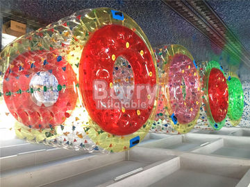 पीवीसी / टीपीयू सामग्री के साथ आउटडोर Inflatable जल खिलौने एक्वा रोलिंग बॉल