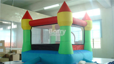 अनुकूलित मिनी inflatable पार्टी बाउंसर, बच्चों के लिए छोटी स्लाइड के साथ कूद घर