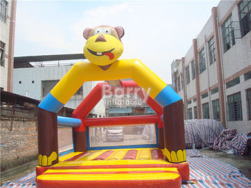 बंदर Inflatable चंद्रमा उछाल, बच्चों के लिए अनुकूलित कूदते बाउंस हाउस