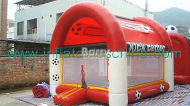 बच्चों के लिए वाणिज्यिक ग्रेड क्लासिक Inflatable बाउंसर लाल सॉकर Moonbounce