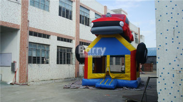 कार आकार Inflatable बाउंसर आग retardant पीवीसी Tarpaulin / पार्क के लिए ऑक्सफोर्ड कपड़ा