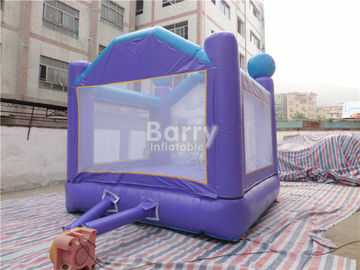 आउटडोर कारें Inflatable बाउंसी कैसल पेशेवर सुरक्षा बैंगनी बाउंस हाउस पार्टी