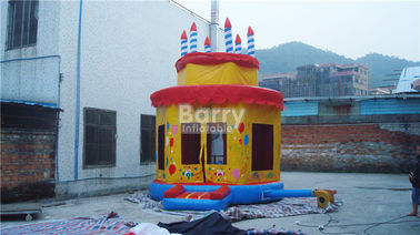 जन्मदिन की पार्टी केक Inflatable बाउंस हाउस एंटी-स्टेटिक Inflatable प्लेहाउस