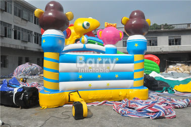 वाणिज्यिक Inflatable बाउंसर पशु हाथी अंतरिक्ष Moonwalk होम / खेल के मैदान के लिए