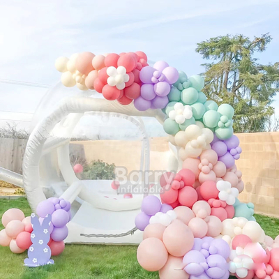 अपने कार्यक्रम को एयर टाइप inflatable पार्टी टेंट बुलबुला गुब्बारा घर और मुद्रण के साथ बाहर खड़े करें