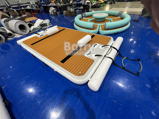 पानी के खेल डॉक Inflatable Blow Up Swim Platform With Capacity आकार पर निर्भर करता है