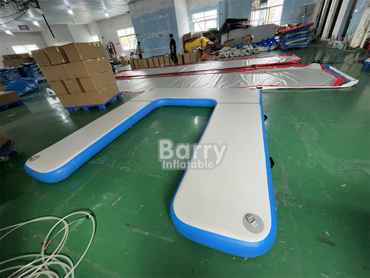 ओईएम ओडीएम ड्रॉप स्टिच DWF सामग्री पानी के लिए inflatable स्विमिंग डॉक के लिए inflatable मंच
