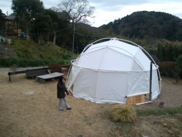 घटना के लिए आउटडोर Inflatable बुलबुला तम्बू, पीवीसी Tarpaulin सामग्री के साथ कैम्पिंग