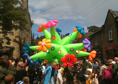 पीवीसी Tarpaulin सामग्री के साथ शादी सजावट के लिए 8 मीटर सजावटी Inflatable फूल