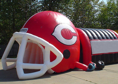 घटना / विज्ञापन के लिए बैंगनी Inflatable खेल खेल फुटबॉल सुरंग