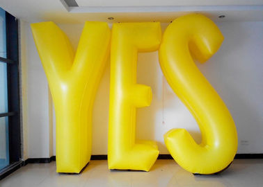 आउटडोर Inflatable विज्ञापन उत्पाद 3 डी ऑक्सफोर्ड कपड़ा विशालकाय Inflatable पत्र लोगो