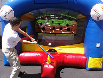 पीवीसी के साथ वयस्क बच्चों Inflatable खेल खेल / लक्ष्य Inflatable बेसबॉल खेल