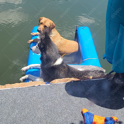 पूल झील नदी Foldable पालतू कुत्ते सीढ़ी तैरते inflatable कुत्ते पानी रैंप डॉक के लिए