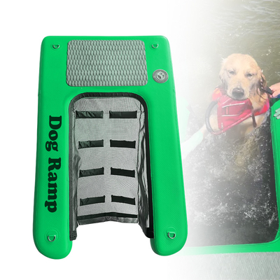 गैर-स्लिप Inflatable Pup Dog Ramp हल्के वजन वाले फ्लोटिंग Inflatable Water Dog Ramp बड़े कुत्ते पालतू जानवरों के लिए