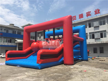 प्लेटो पीवीसी Tarpaulin पागल खेल Inflatable बाधा कोर्स खेल मलबे गेंद Inflatable 5K