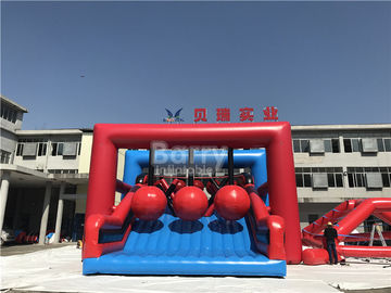 प्लेटो पीवीसी Tarpaulin पागल खेल Inflatable बाधा कोर्स खेल मलबे गेंद Inflatable 5K